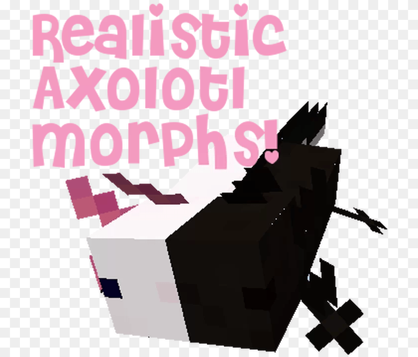 725x719 Realistic Axolotl Morphs Minecraft Texture Pack Language, Computer Hardware, Electronics, Hardware, Machine PNG