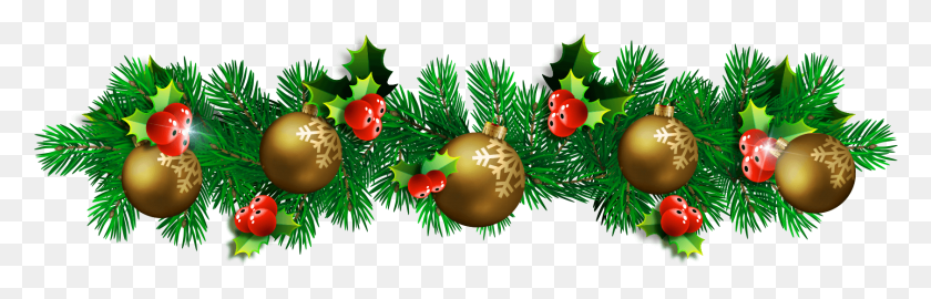 1682x455 Реалистичные Рождественские Украшения, Дерево, Растение, Хвойное Дерево Png Скачать