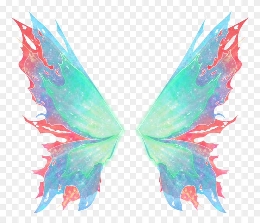 835x708 Realistic Fairy Wings Winx Club Mythix Wings, Ornament, Pattern, Leaf HD PNG Download
