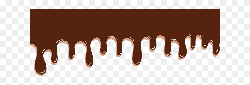 641x227 Realistic Melted Drops Chocolate Escorrendo, Teeth, Mouth, Lip HD PNG Download