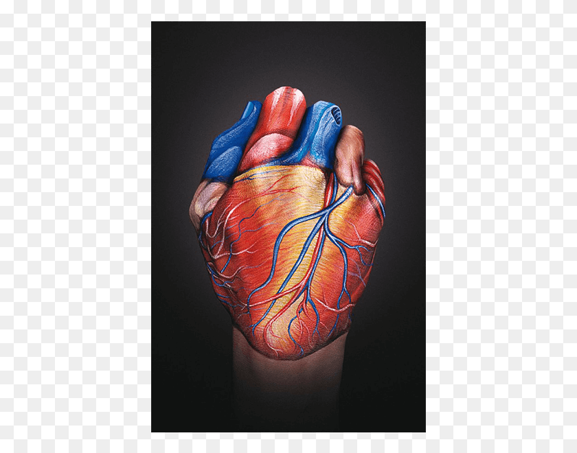 401x600 Realize You Have A Heart And You39ll Live From The Heart Painting Of A Heart, Tattoo, Person, Skin HD PNG Download