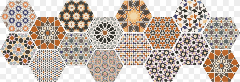 2094x720 Realonda Andalusi, Pattern, Tile, Art, Mosaic PNG