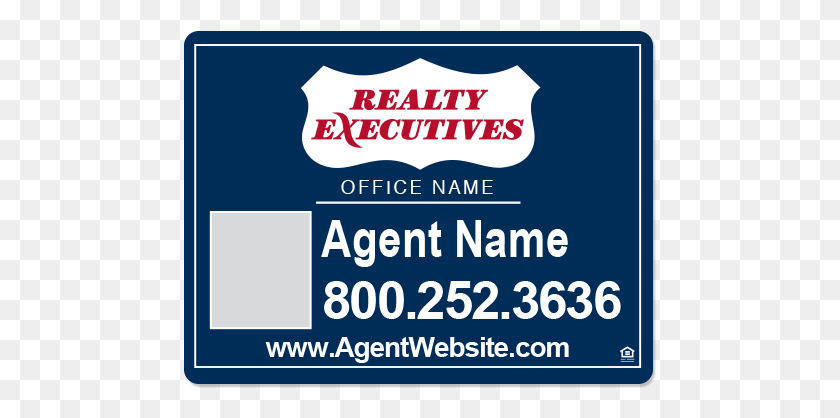 473x358 Realty Executives Sign Panels Color Photo 18x24 Pht Realty Executives, Label, Text, Advertisement HD PNG Download