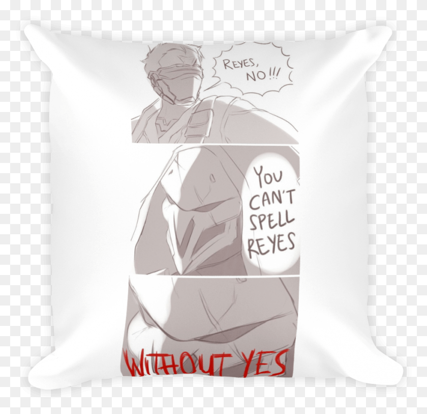 913x882 Reaper And Soldier 76 Funny Comic Overwatch, Pillow, Cushion, Diaper HD PNG Download