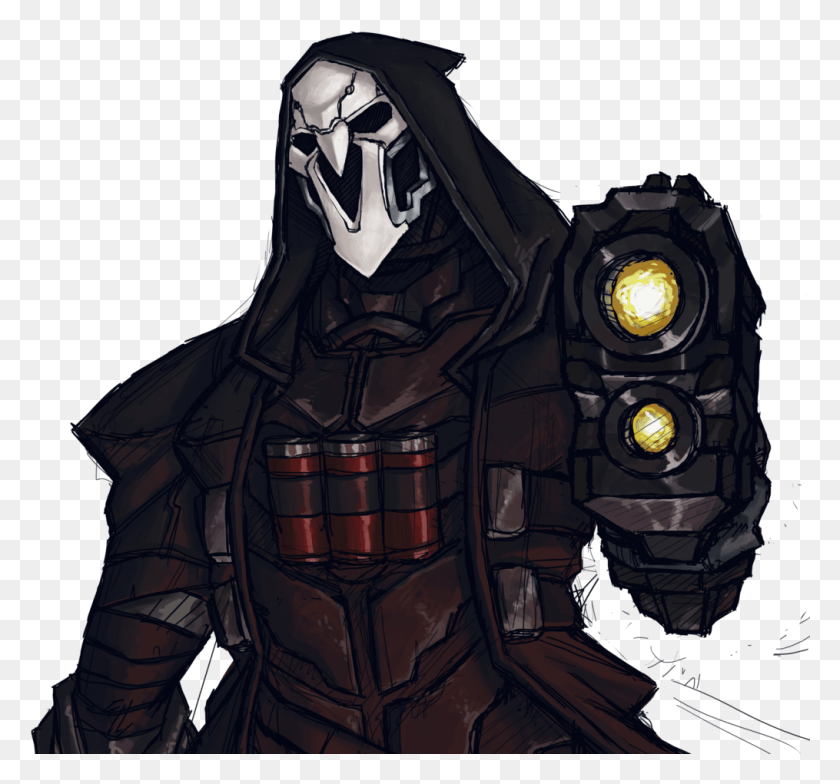 1015x943 Reaper By Onetruebears Overwatch Reaper Art, Person, Human, Knight HD PNG Download