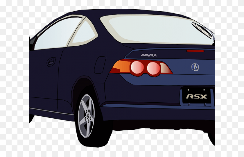640x480 Rear Clipart Back Car Back Of Car Clip Art, Vehicle, Transportation, Automobile HD PNG Download