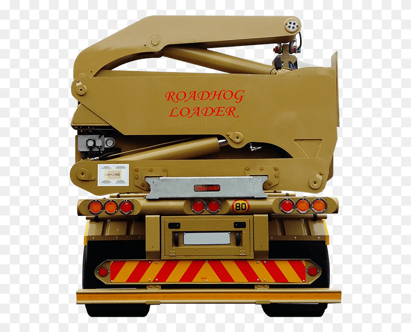 557x618 Rear Of Container Side Loader Manufactured By Roadhog Home Appliance, Truck, Vehicle, Transportation HD PNG Download
