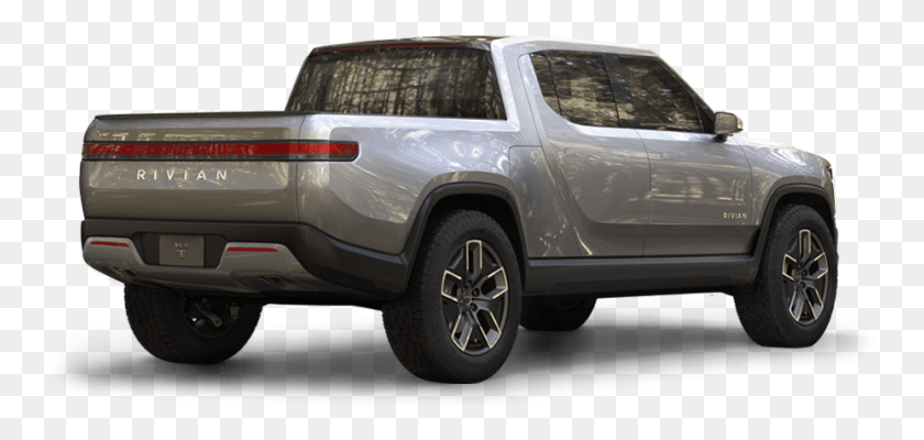 928x405 Rear Right 3 4 Rivian R1t Electric Truck, Car, Vehicle, Transportation HD PNG Download