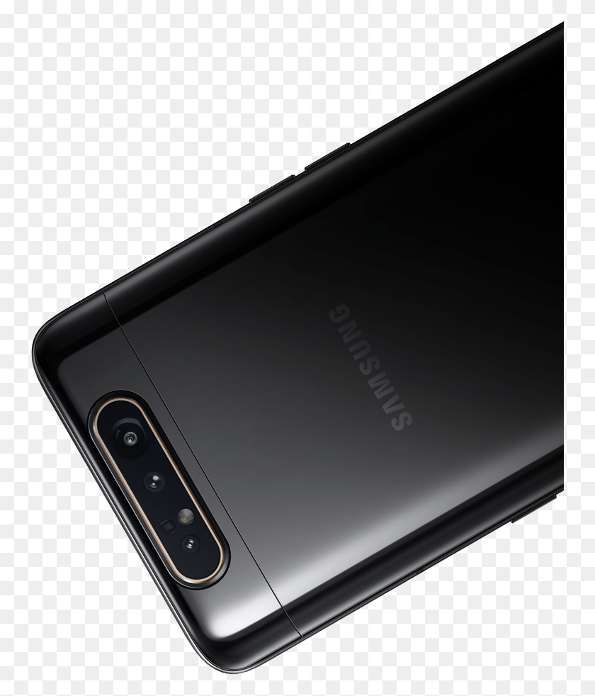 752x922 Rear View Of Galaxy A80 Laid Flat Galaxy, Phone, Electronics, Mobile Phone HD PNG Download