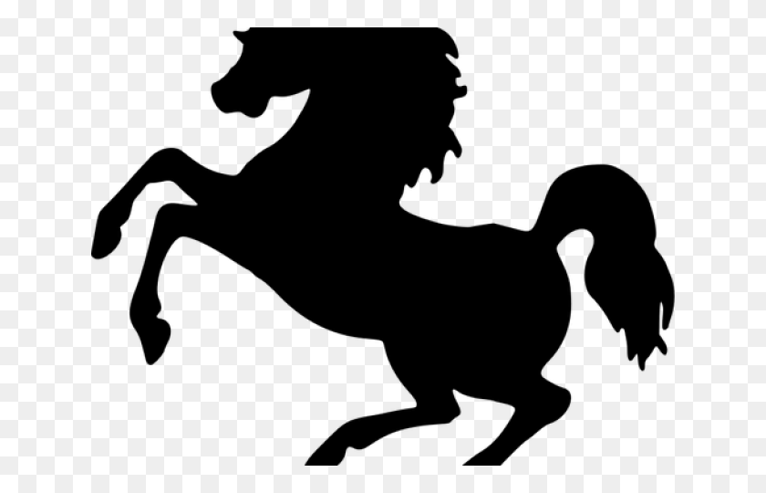 640x480 Rearing Horse Silhouette, Gray, World Of Warcraft HD PNG Download