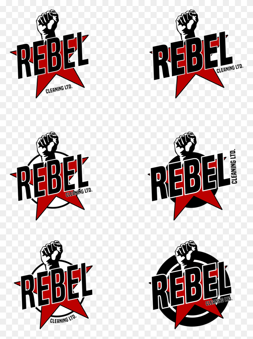 800x1096 Rebel Cleaning Logo Graphic Design, Label, Text, Advertisement HD PNG Download