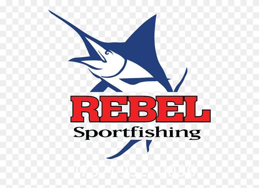 529x550 Rebel Sportfishing Logo Fishing Charters Virginia Beach Atlantic Blue Marlin, Swordfish, Sea Life, Fish HD PNG Download
