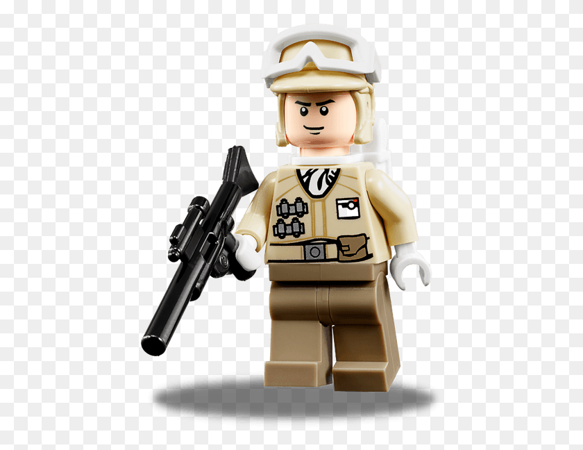 440x588 Descargar Png Rebel Trooper Lego Star Wars Rebel Trooper Hoth, Juguete, Arma, Arma Hd Png