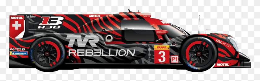3425x895 Rebellion Le Mans 2018, Sports Car, Car, Vehicle HD PNG Download