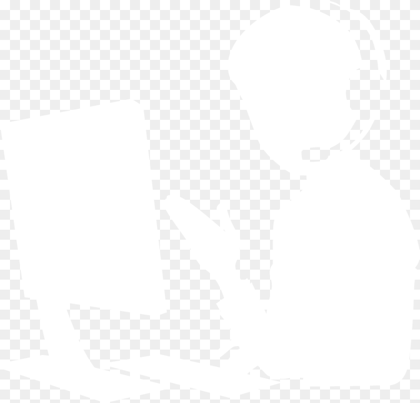 Reception Bookings And Access Control Receptionist White Icon, Cutlery Clipart PNG
