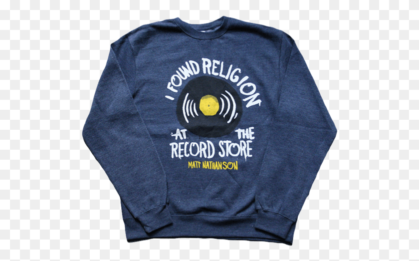 514x463 Record Store Crewneck Long Sleeved T Shirt, Sleeve, Clothing, Apparel HD PNG Download
