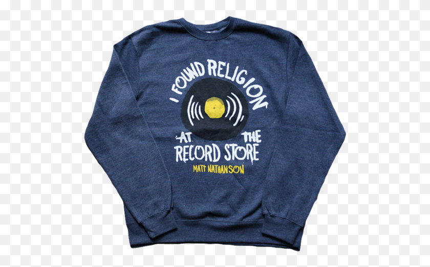 514x463 Record Store Crewneck Long Sleeved T Shirt, Sleeve, Clothing, Apparel Descargar Hd Png