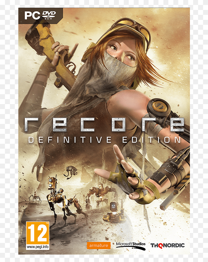 694x997 Recore Definitive Edition Cover, Poster, Advertisement, Person HD PNG Download