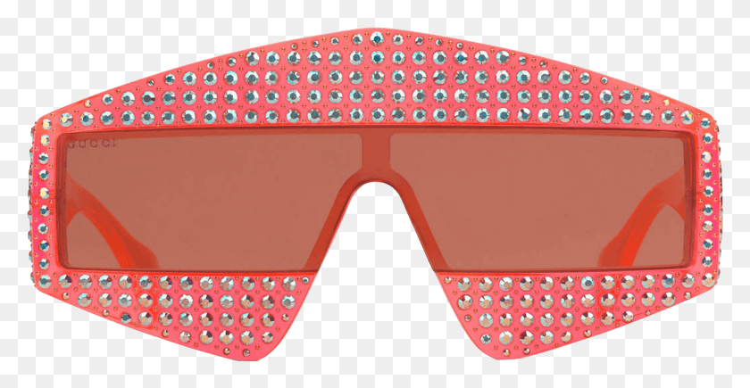 2032x979 Rectangular Frame Acetate Sunglasses With Crystals, Glasses, Accessories, Accessory HD PNG Download