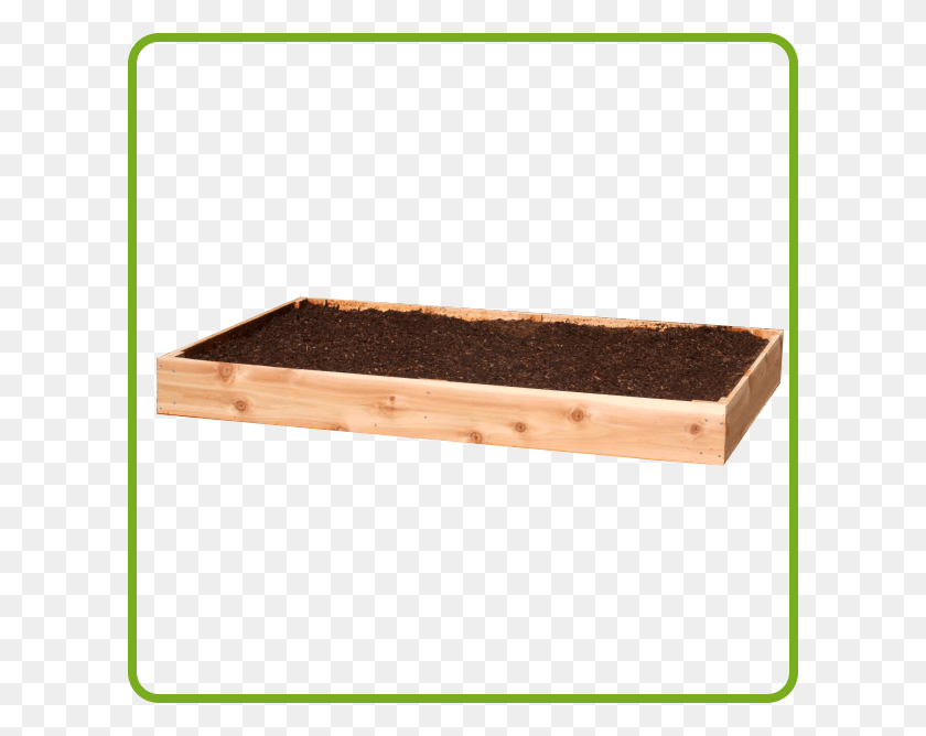 608x608 Rectangular Raised Bed Large Wood, Soil, Tabletop, Furniture HD PNG Download
