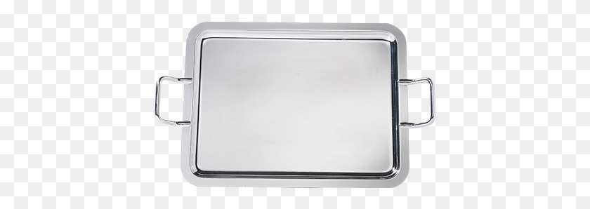 401x238 Rectangular Tray With Handles Silver, White Board, Screen, Electronics HD PNG Download