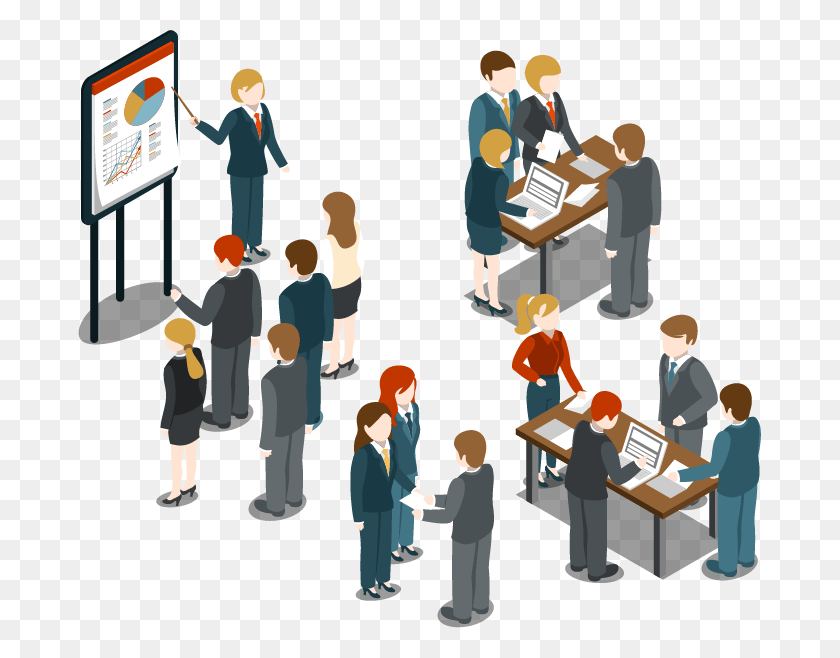 683x598 Recursos Humanos Working People Vector, Person, Human, Crowd HD PNG Download