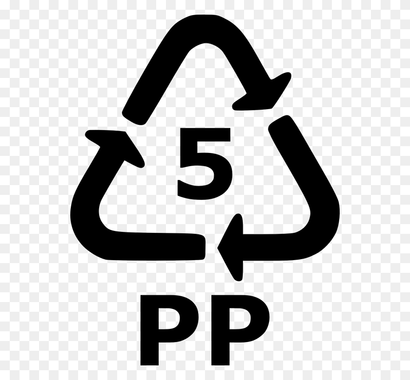 552x720 Recycle 5 Pp Recycling Plastic Sign Symbol Icon Simbolo De Reciclaje, Gray, World Of Warcraft HD PNG Download