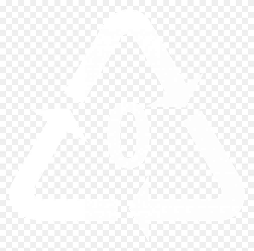 800x789 Переработка Пластика Логотип Белый, Символ, Крест, Символ Переработки Hd Png Скачать
