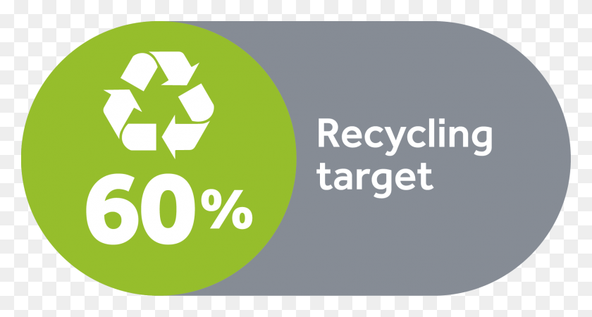 1722x863 Recycling Target Icon With Text Recycling Target, Tennis Ball, Tennis, Ball HD PNG Download