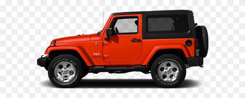 591x277 Red 2014 Jeep Wrangler 2007 Jeep Wrangler Side View, Car, Vehicle, Transportation HD PNG Download