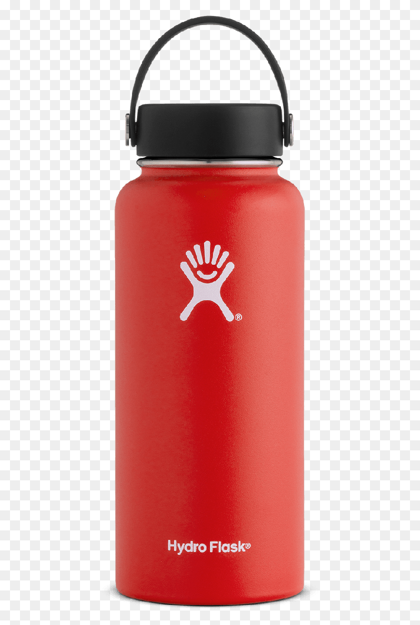 434x1189 Red 32 Oz Hydro Flask, Bottle, Shaker, Water Bottle HD PNG Download