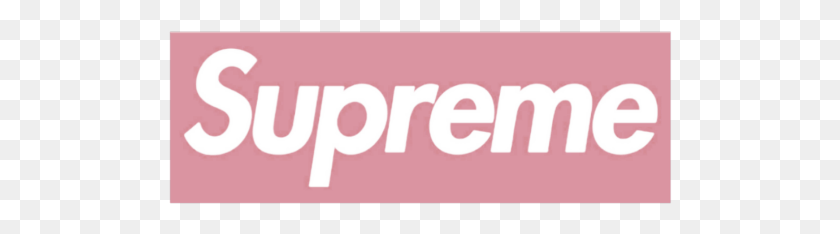 504x174 Red Aesthetic Supreme Logo Supremelogo Pink Pastelpink Carmine, Text, Word, Alphabet HD PNG Download