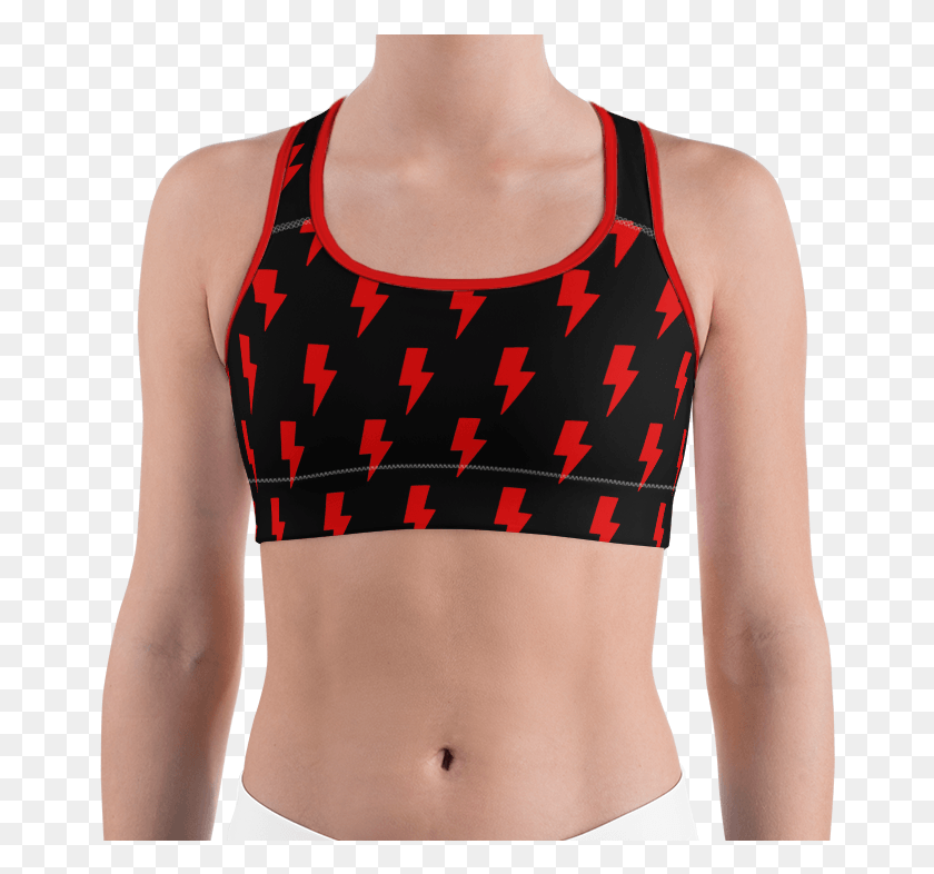 662x726 Red Amp Black Lightning Bolts Sports, Clothing, Apparel, Lingerie HD PNG Download