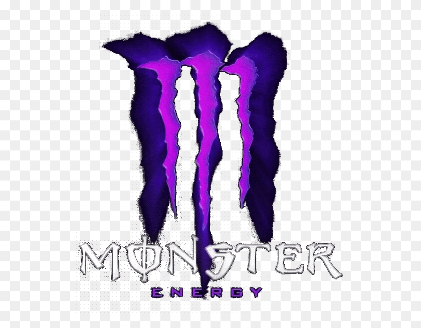 538x594 Red And Purple Monster Symbol Yin Yang Monster Energy Drink, Poster, Advertisement, Light HD PNG Download