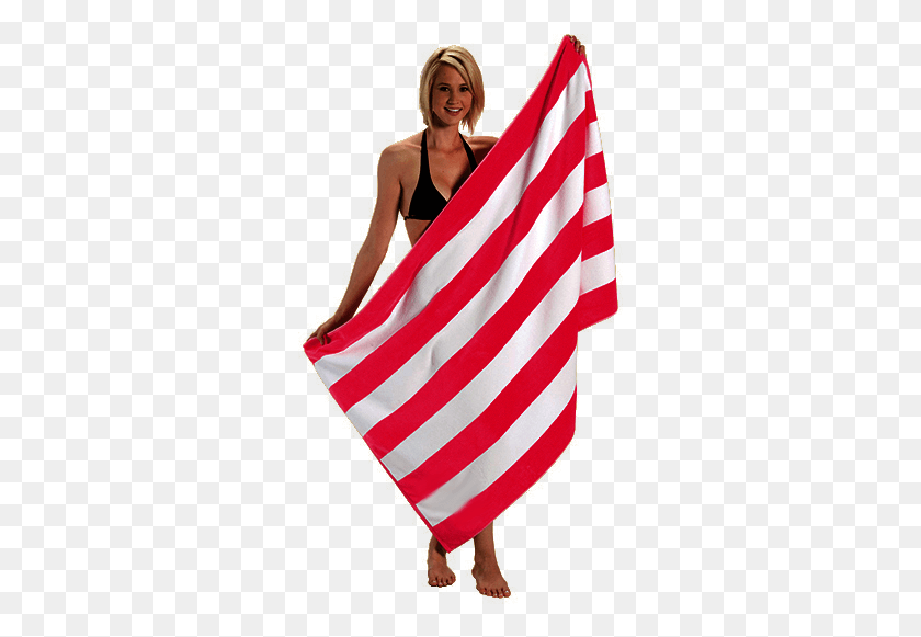 297x521 Red And White Striped Beach Towels, Flag, Symbol, American Flag HD PNG Download