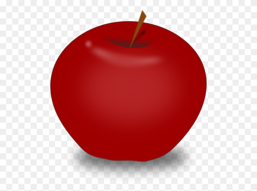 513x563 Red Apple Clipart Free Large Images Small Apple Clipart, Plant, Fruit, Food HD PNG Download