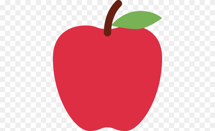 Red Apple Emoji, Plant, Produce, Fruit, Food PNG