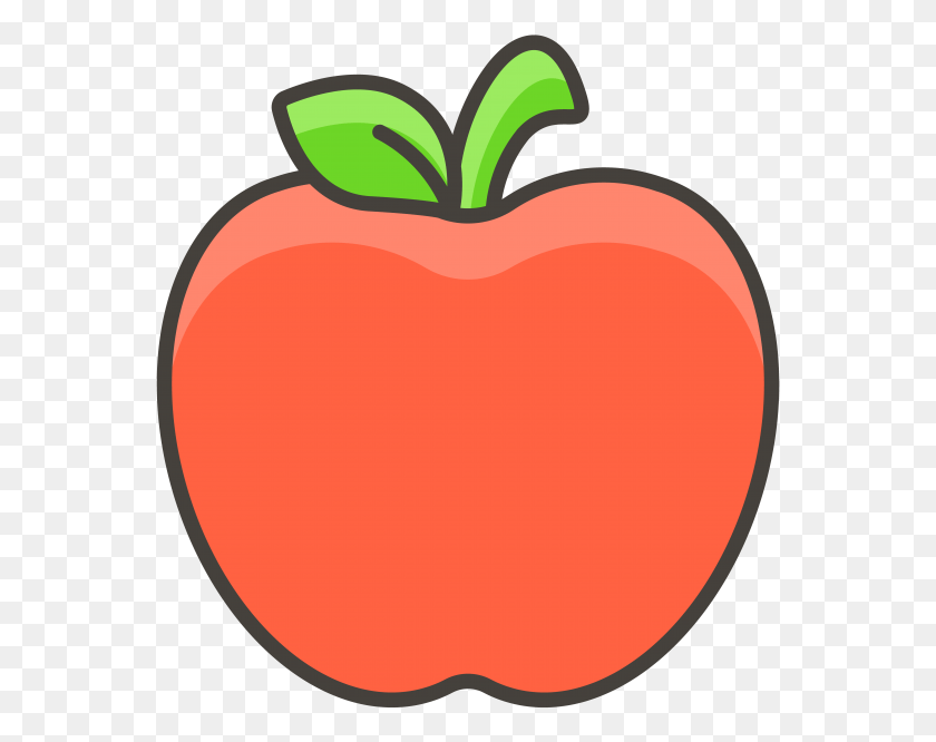 561x606 Red Apple Emoji Icon, Plant, Food, Fruit HD PNG Download
