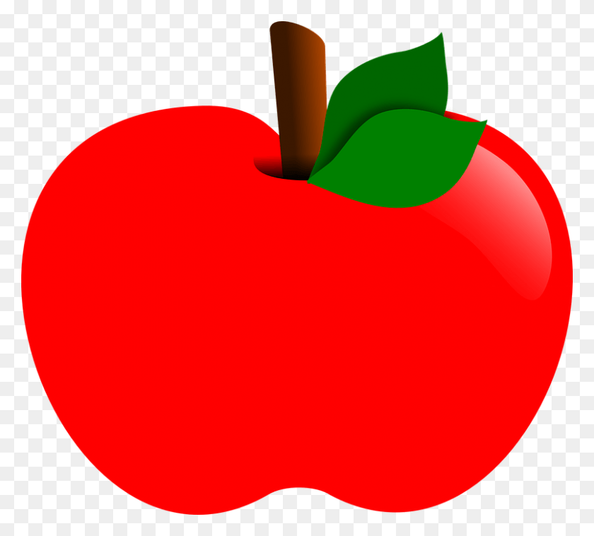 804x720 Red Apple Fruits Transparent Images Clipart Icons, Plant, Fruit, Food HD PNG Download
