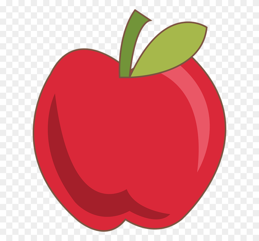 628x720 Red Apple Fruits Transparent Images Clipart Icons Snow White Apple Clip Art, Plant, Fruit, Food HD PNG Download