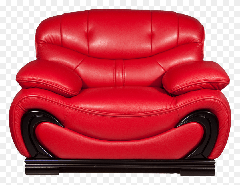 1074x809 Red Armchair Image Chair Full, Furniture, Couch HD PNG Download