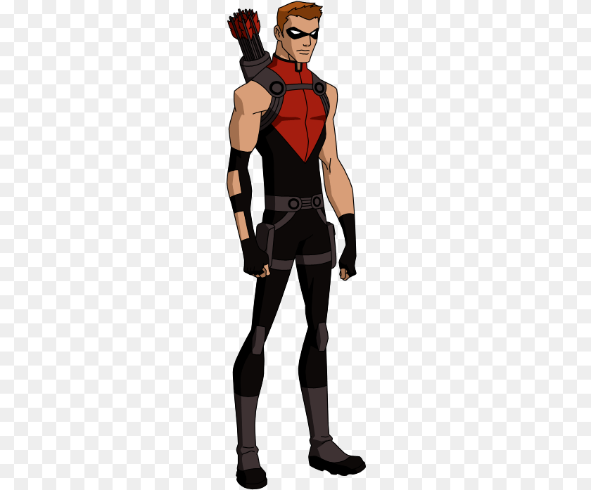 199x697 Red Arrow Dcu By Spiedyfan D5firm6 Roy Harper Young Justice, Adult, Person, Clothing, Man Clipart PNG