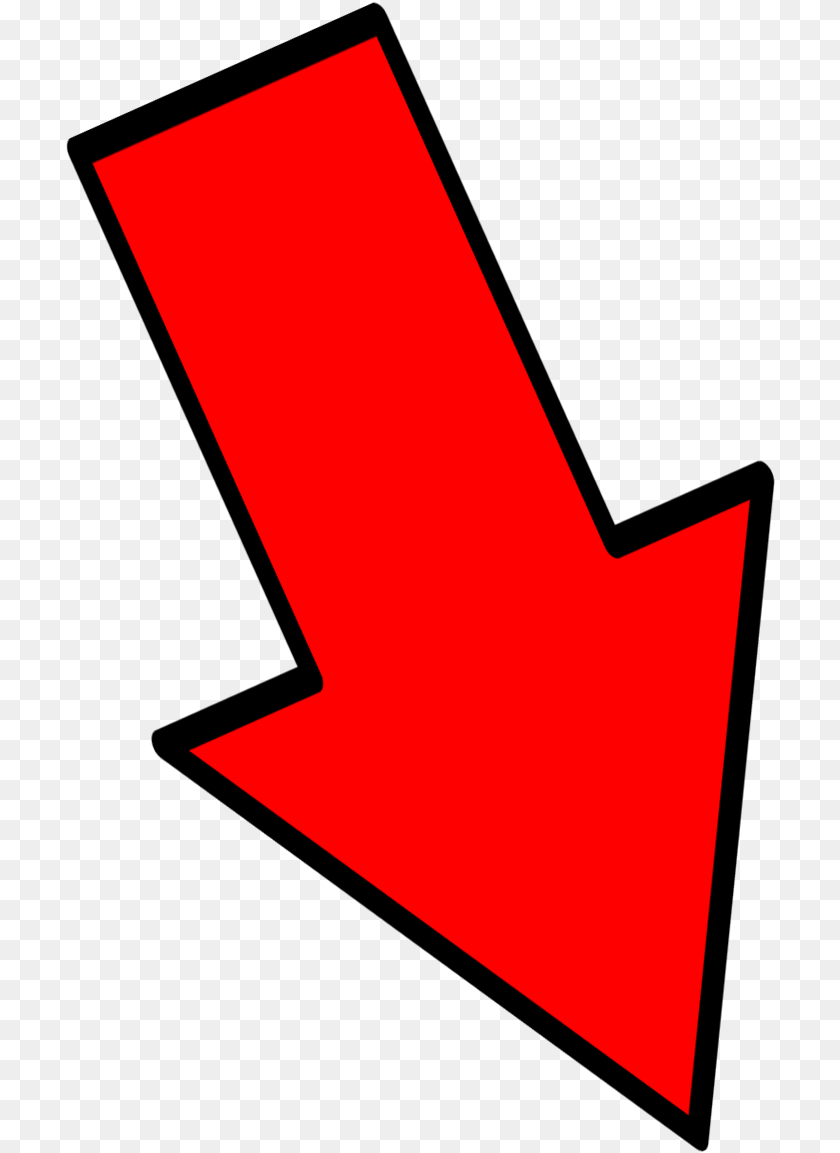 Red Arrow Down Right Red Down Right Arrow Full Size Down Arrows Pointing Right, Symbol, Text, Logo Clipart PNG