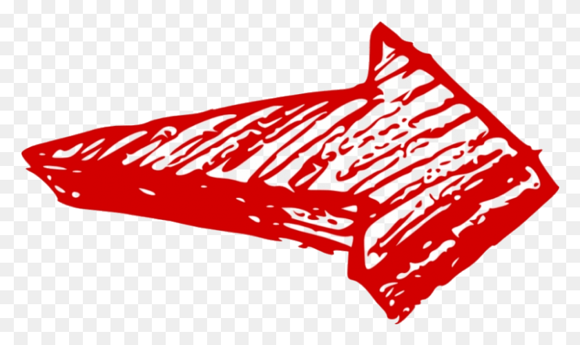801x451 Red Arrow Free Hand Drawn Transparent Background Drawn Red Arrow Transparent, Food, Ketchup, Steak HD PNG Download