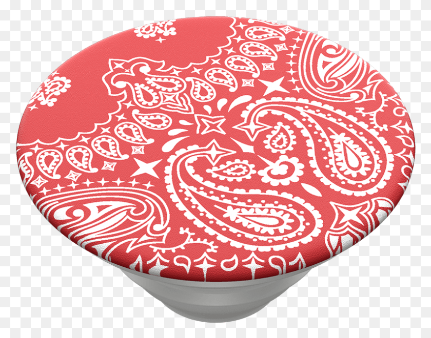 793x611 Descargar Png Red Bandana Popsockets Popsockets, Patrón, Alfombra, Paisley Hd Png