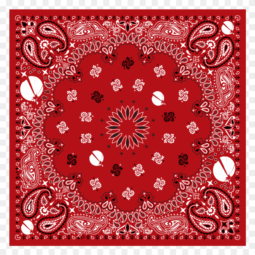 942x943 Red Bandana Queens Of The Stone Age Store Transparent Circle, Clothing, Apparel, Rug HD PNG Download