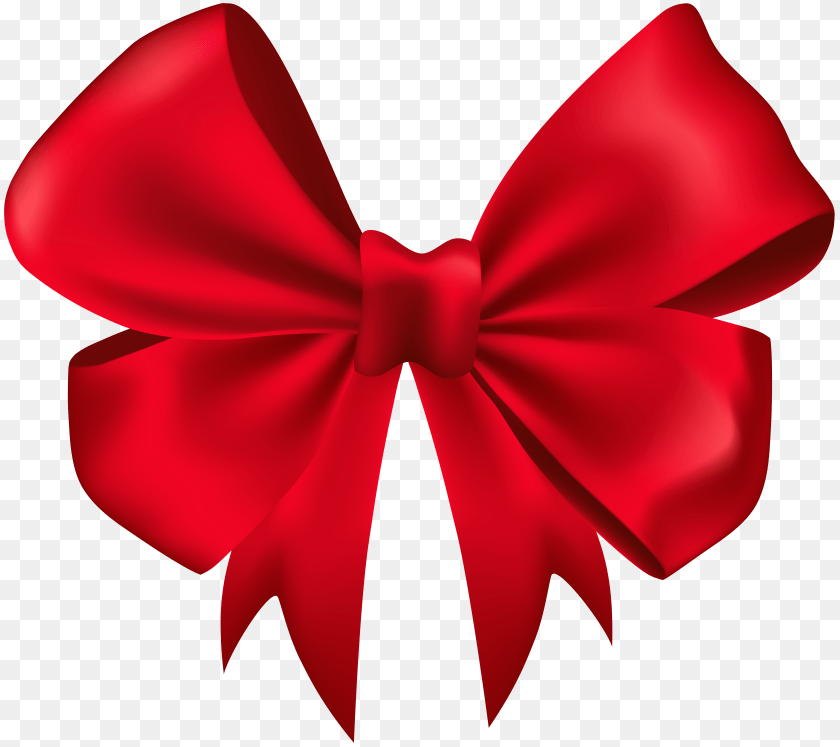 Red Beautiful Bow Clip Art PNG