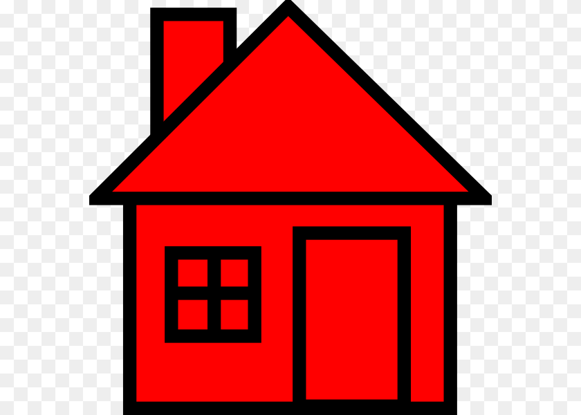 582x600 Red Black House Clipart Clip Art, Outdoors, Nature, Countryside, Architecture PNG