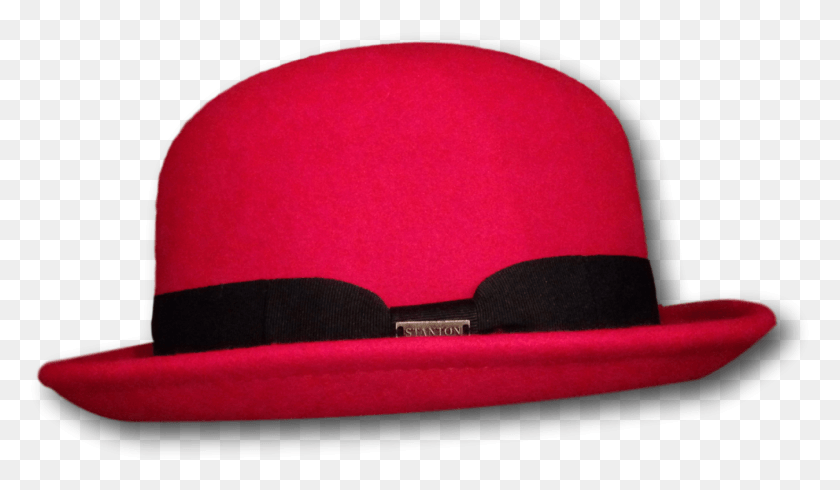 1349x744 Red Bowler Hat Fedora, Clothing, Apparel, Baseball Cap HD PNG Download