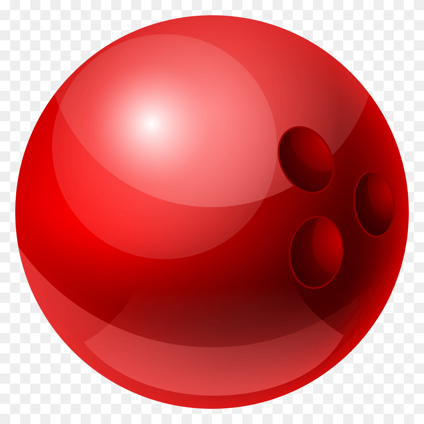 3871x3871 Red Bowling Ball Clipart Red Bowling Ball, Ball, Sphere, Balloon HD PNG Download